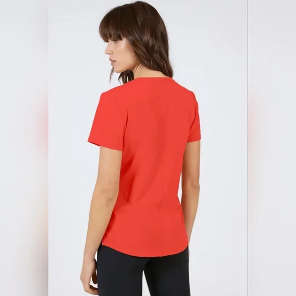 Nike Women's Dri-Fit One Luxe Tee T-Shirt Small Red Soft Breathable Recycled - Picture 3 of 16